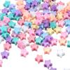 30-200pcs Acrylic Charm Beads Multi-style Shape Spacer Beads For DIY Making Bracelets Necklace Loose Beads Jewelry Findings