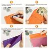1 Set 12 Colors Budget Envelope Binder, Cash Organizer Envelopes for Budgeting, A6 6-Ring Money Planner Envelope Binder for Cash Saving