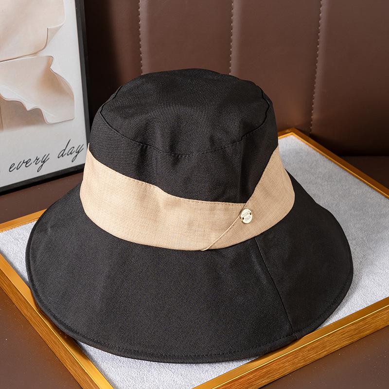 Летняя шляпа женская шляпа-ведро солнцезащитная шляпа летняя уличная защита от УФ-излучения с большими полями