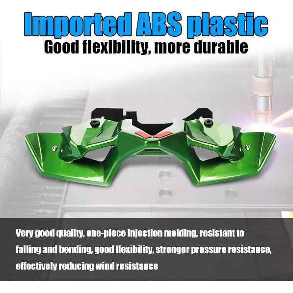 for Z900 2024 Motorcycle Sports Downforce Naked Front Spoiler Aerodynamic Wing Deflector 2020-2024 Motorcycle Parts (Black)