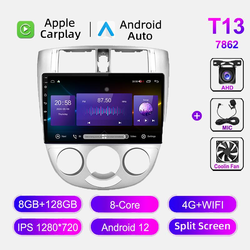 Android 12 Carplay для Buick Excelle HRV 2004-2013 Chevrolet Lacetti J200 Автомобильный радиоприемник Мультимедийный проигрыватель Навигация GPS Головное устройство