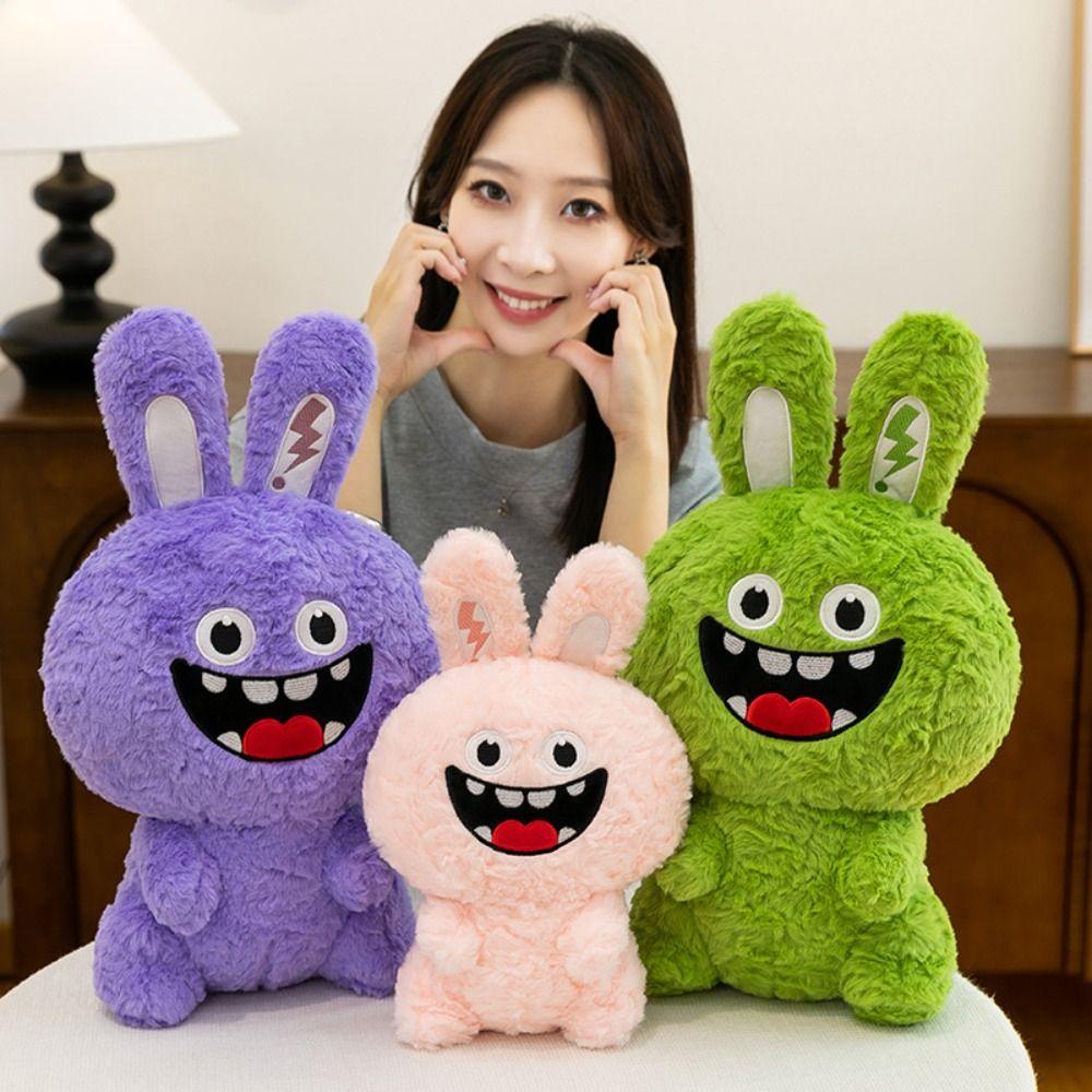 Soothing Cute Bunny Doll Adorable Hugging Companion Perfect Present Rabbit Plush Toy Home Decor