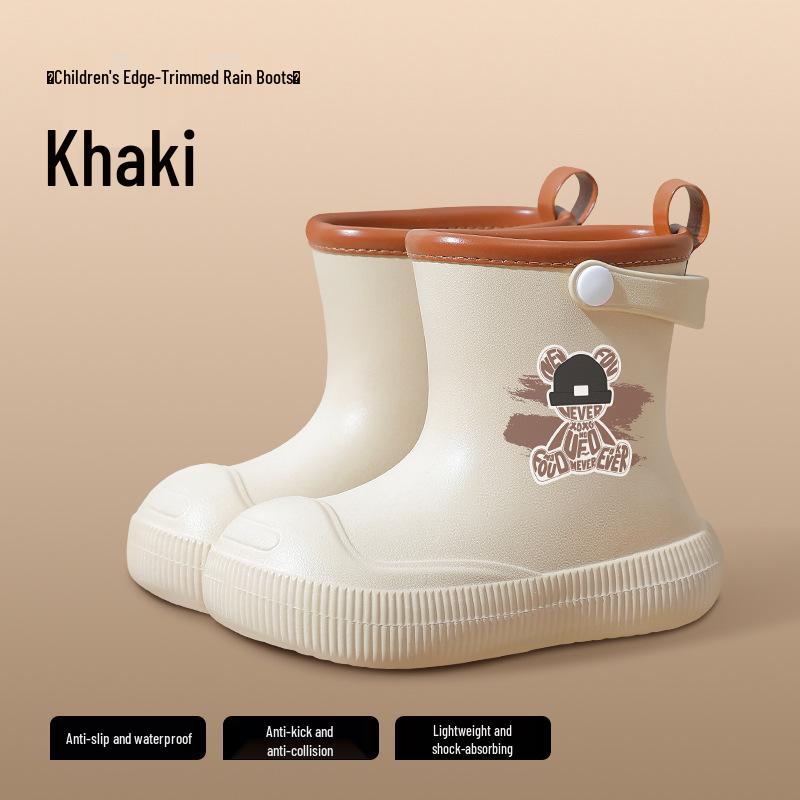 Детские водонепроницаемые резиновые сапоги - Нескользящие, Высокие, для школы