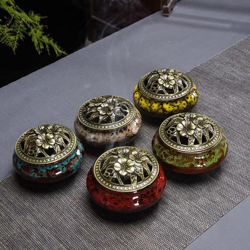 Natural Agarwood & Sandalwood 48-Coil Incense for Bedroom Air Purification with Mugwort in Home Use Paper Box