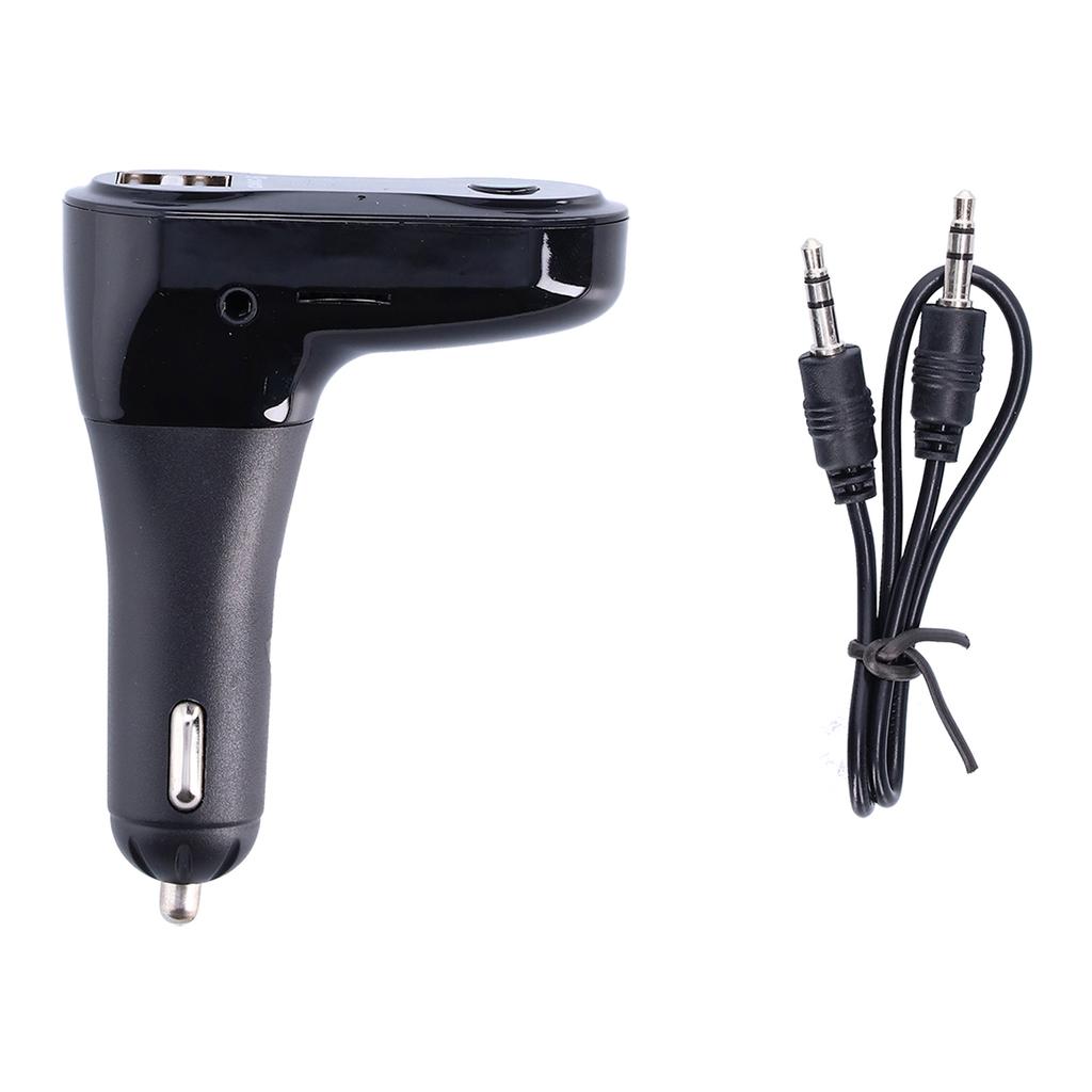 C6 Car Bluetooth Adapter Handsfree Wireless Bluetooth Auto Car MP3 Player Compatible with FM