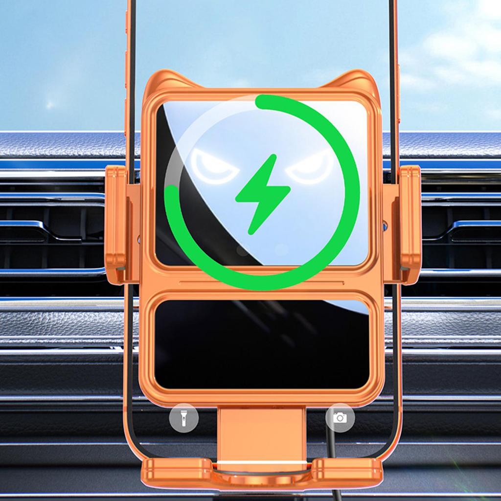 Vent Phone Mount For Car Fast Wireless Charger Air Vent Mount Phone Holders For Folding Screen Automotive Truck Auto Vehicle