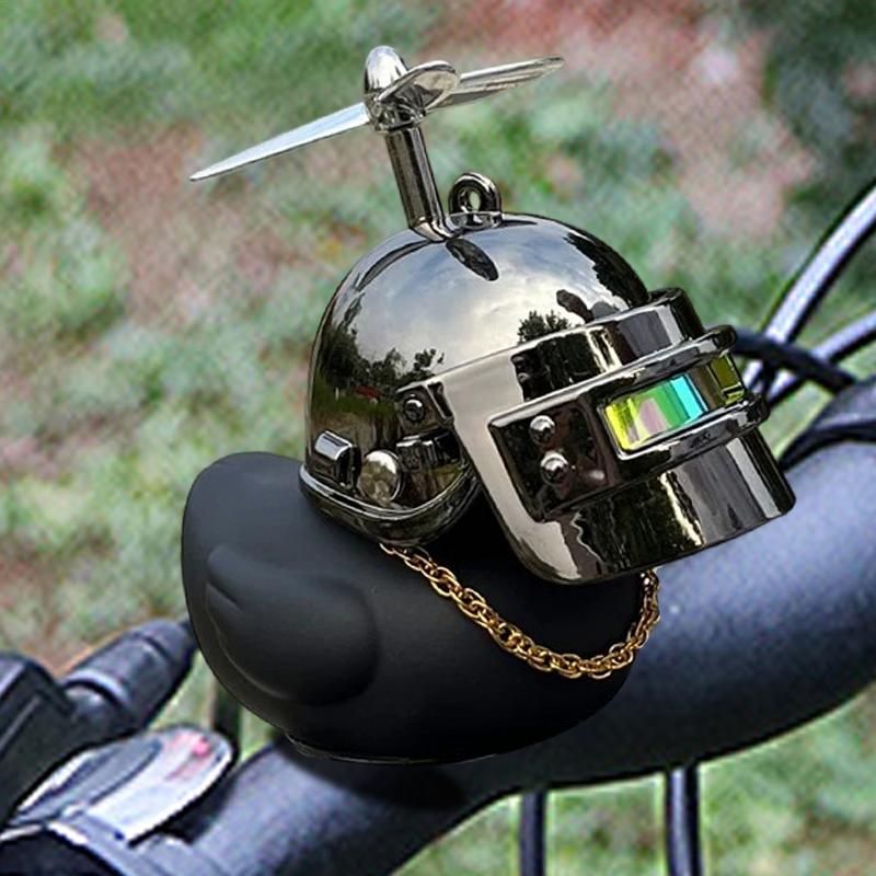 Руль мотоцикла Утка Сжимающая утка Украшения приборной панели Милая желтая утка Велосипедные аксессуары Желтая утка Украшения для автомобиля