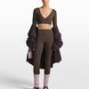 Nike X SKIMS Матовая влагоотводящая мягкая футболка с длинным рукавом Женские топы IR5073-233