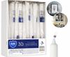 Aura Tapered Table Candle White 7H 1 Piece S30-1-090