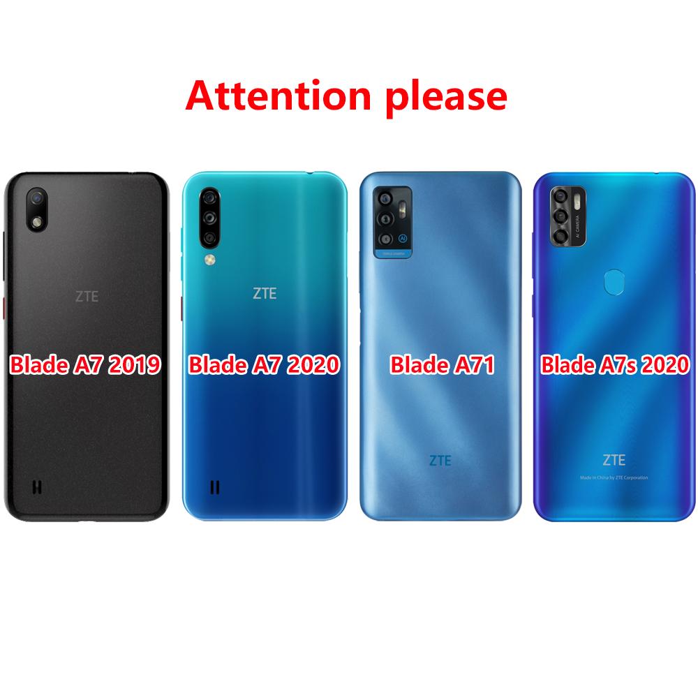 Чехол для ZTE Blade A7 2019 2020, задняя крышка для телефона ZTE Blade A71, чехол для ZTE Blade A7s 2020, мягкий чехол A 7 S 71, черный чехол из ТПУ