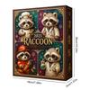 24 дня Фигурка енота Рождественский календарь обратного отсчета 2D Акриловое украшение на тему животных для детей и взрослых Праздничные подарки