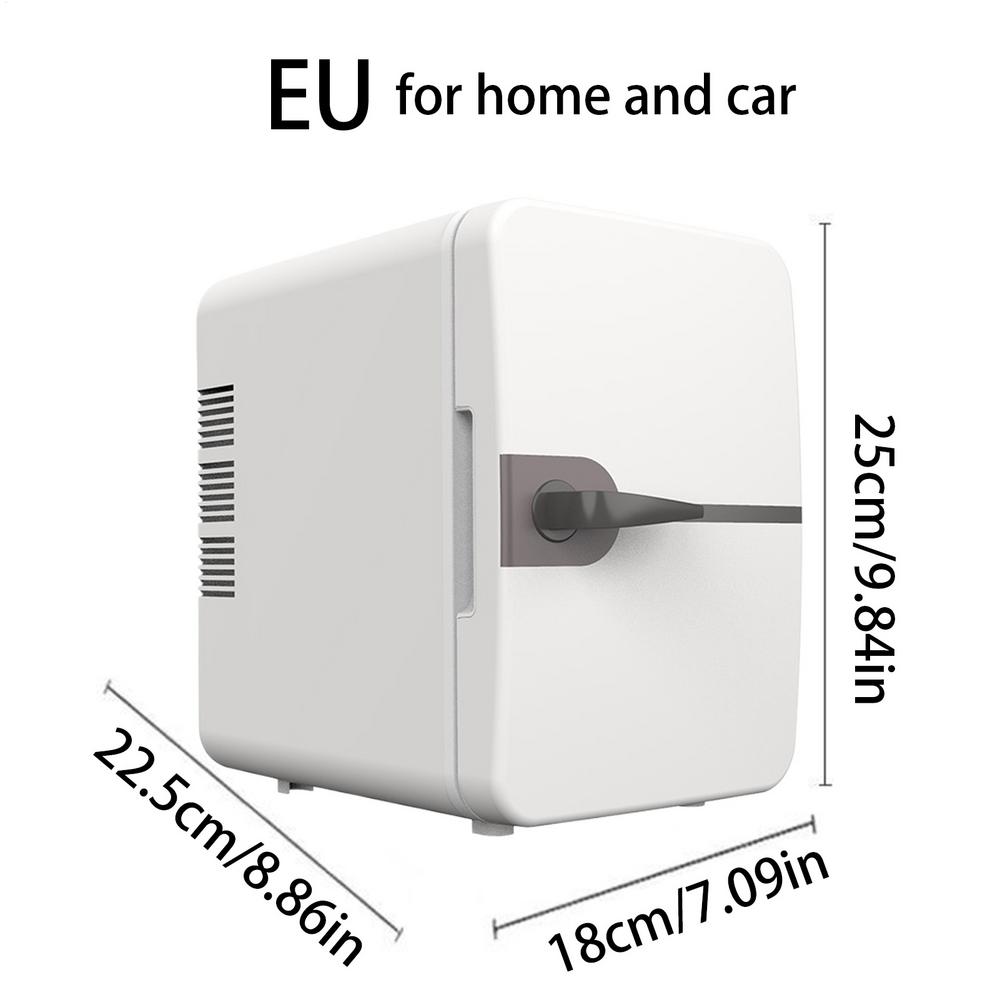 Мини-холодильник для автомобиля 6 л 12 В постоянного тока 100~240 В переменного тока Электрический Портативный Косметический Охладитель Нагреватель Морозильник US/UK/EU Автомобильный Мини-холодильник Бокс для льда