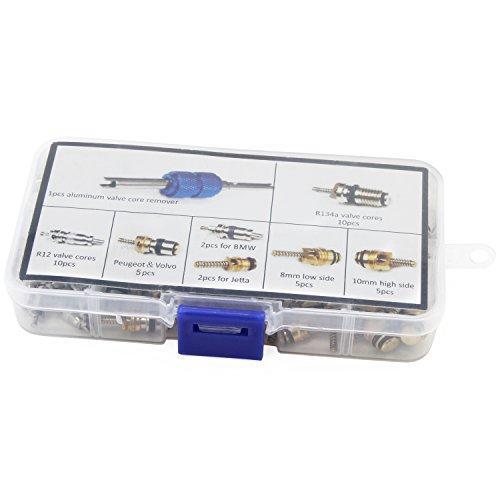 HSEAMALL Комплект инструментов для снятия сердечника клапана кондиционера R12 R134a для автомобильного кондиционера с охлаждением шин (40 штук)
