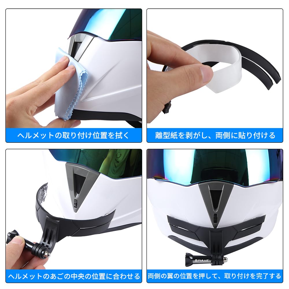 Держатель для шлема Крепление на подбородок для экшн-камеры для GoPro Мотоциклетный шлем Крепление на клейкую основу Аксессуары Держатель для подбородка шлема Совместим с GoPro hero