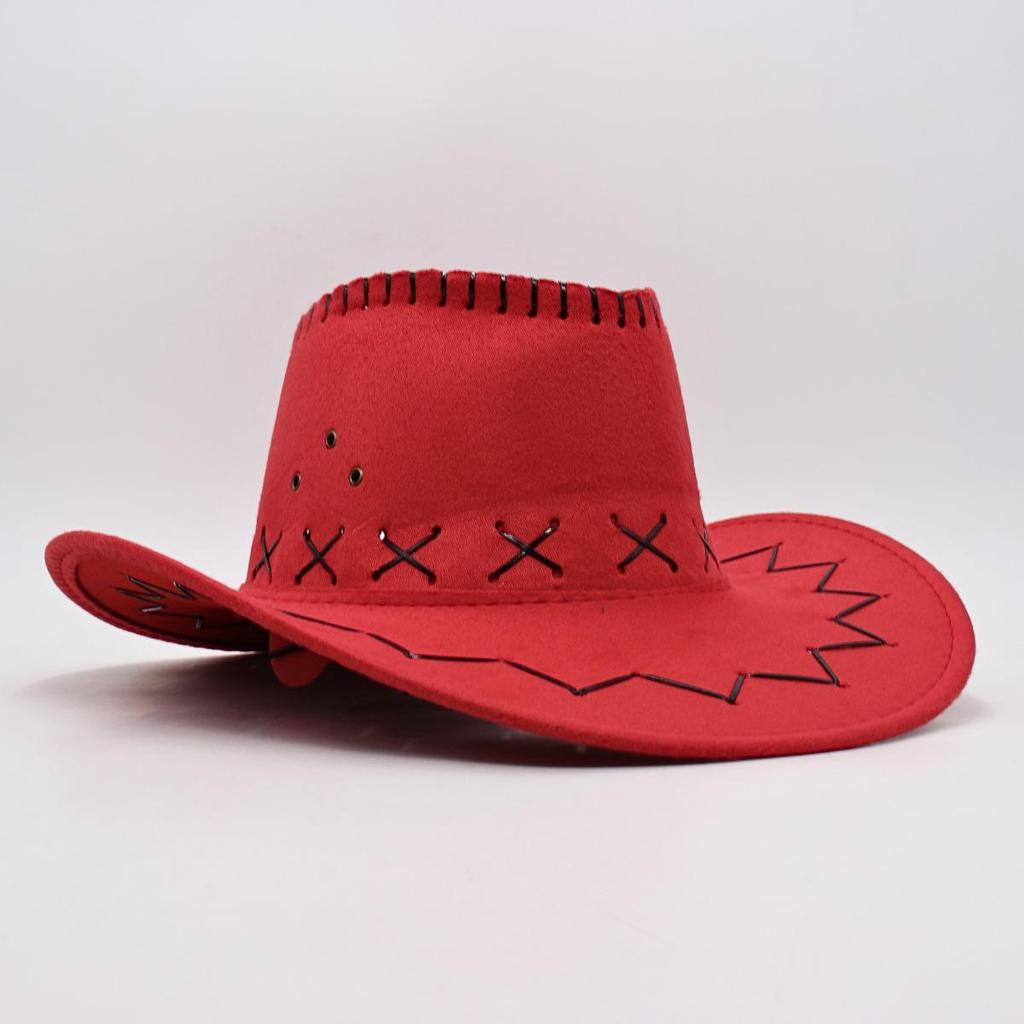 Ковбойская шляпа замшевая корейская версия шляпы от солнца для мужчин и женщин, пляжная шляпа для отдыха на траве, шляпа для верховой езды