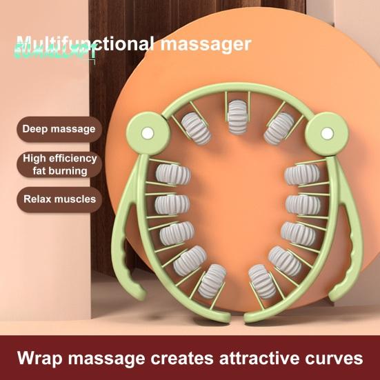 Многофункциональные круглые зажимы для ног, вращающийся на 360 градусов, 13-колесный роликовый массажер для мышц ног, шеи, рук, рук, расслабляющий массажер для мышц, оборудование для спортивной йоги в помещении