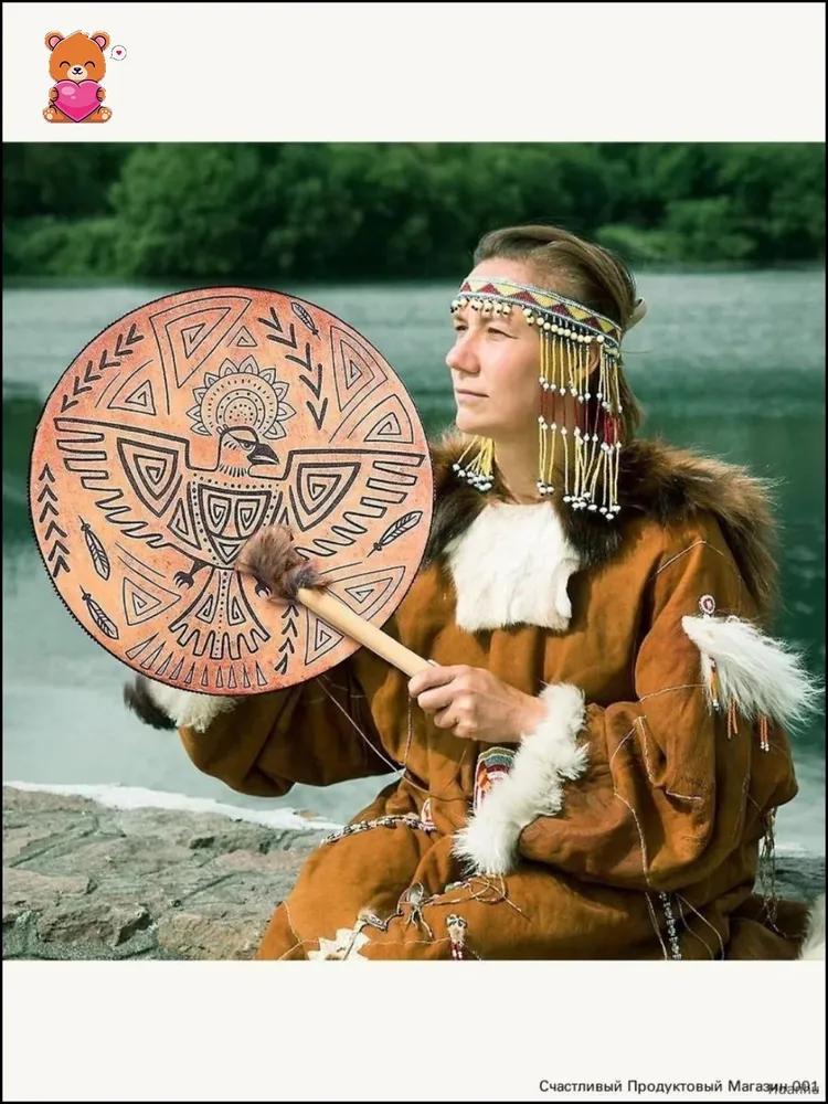 Exclusive handmade shamanic tambourine