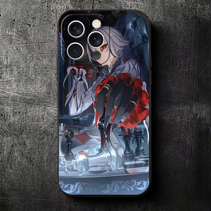 Genshin Impact Арлекино Мягкий чехол для телефона для iPhone 16 16E 17 Air 15 Pro Max 14 Plus 13 Mini 11 12 7 Черная задняя крышка