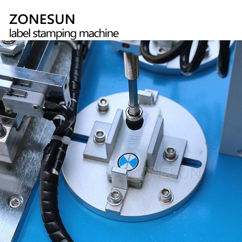 ZONESUN Пневматический штамповочный станок ZY-HTP-C тиснение логотипа на коже машина для биговки логотипа станок для штамповки визиток