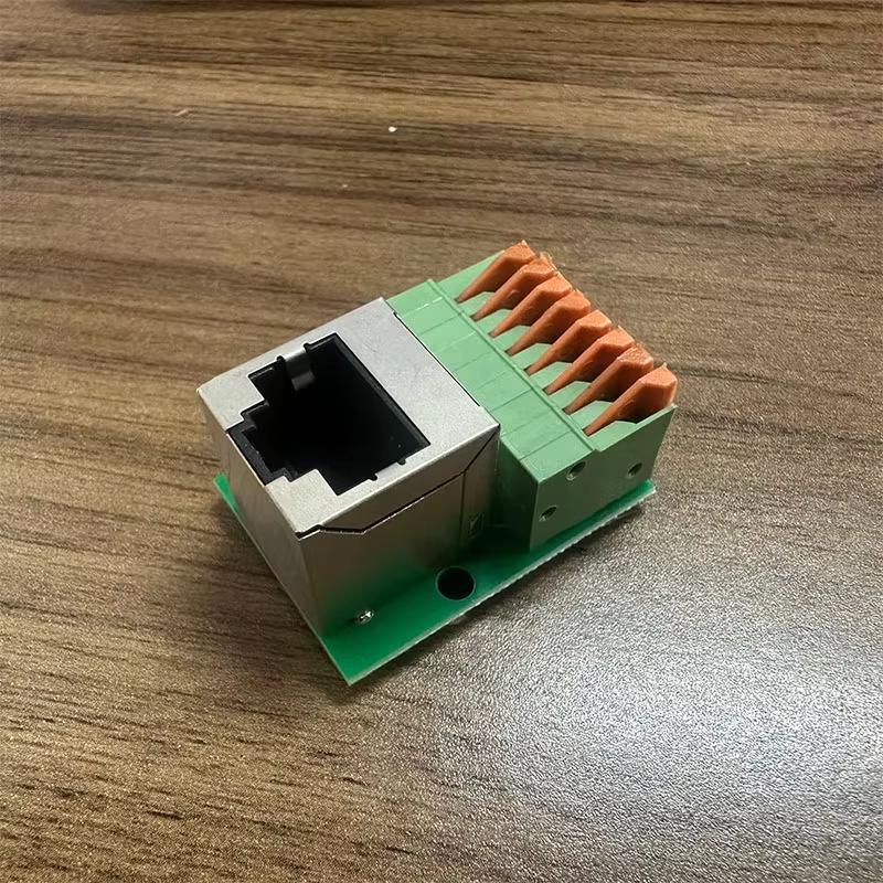 1 шт. RJ45 Сетевой Порт Клеммная Колодка Без Пайки Плата Адаптера Данных Разъем «мама» Установочная Направляющая Рейка Коннекторы