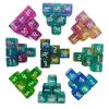 Game Playings Rounded Block Math Teaching Educational Toy Dices Small Colorful Acrylic Six Sided Dices Cubes with Number