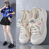 Summer Fly-woven Little White Shoes New Korean Version Ins Female Student Mesh Breathable Board Shoes Casual Shoes