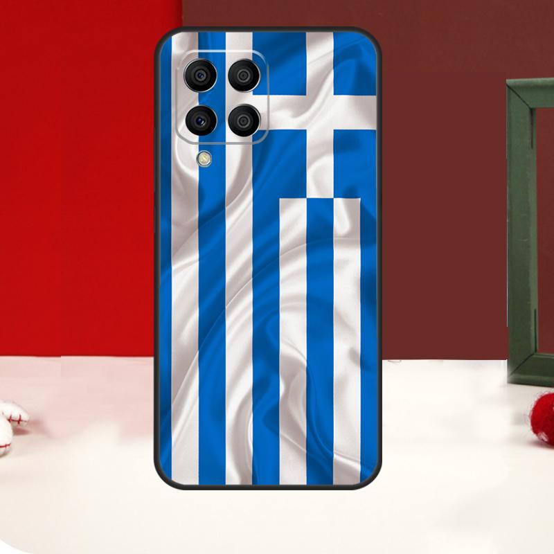 Греция Греческий Флаг Чехол Для Samsung Galaxy M55 M35 M15 M56 M36 M16 M31 M21 M13 M33 M53 M12 M32 M52 M14 M34 M54
