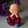 1 шт. милые маленькие поделки из смолы с изображением монаха кунг-фу Будды Майтрейи