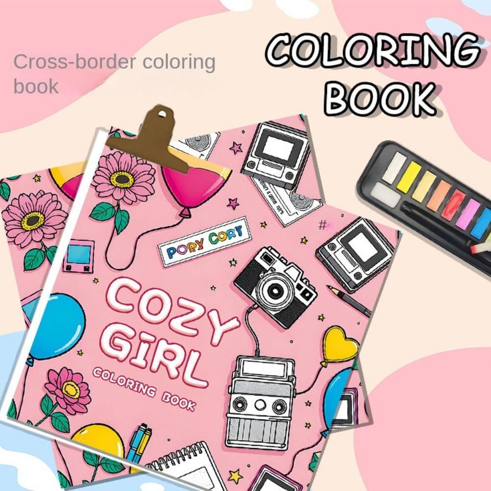 Книга для рисования акварелью своими руками, расслабляющая книга для раскрашивания, милая жутковатая милая раскраска, детский подарок