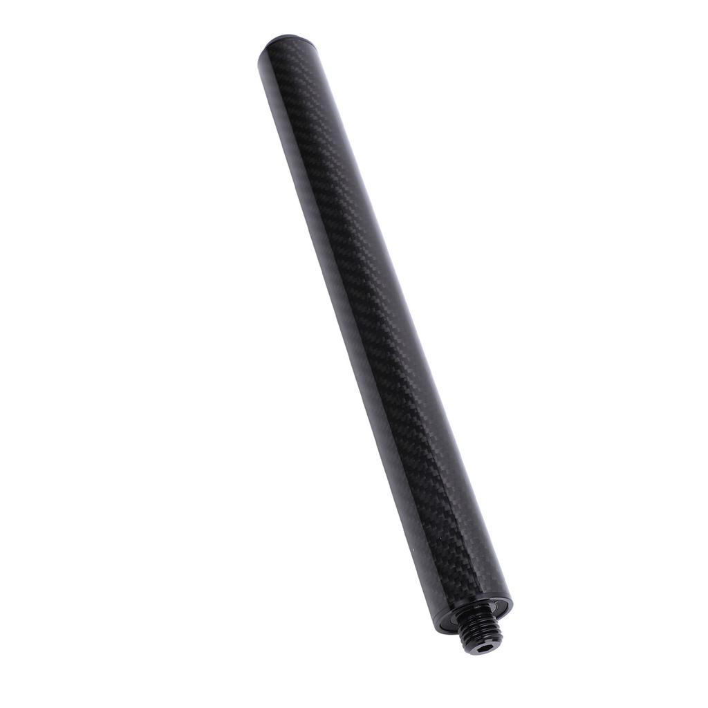 Pool Cue Extension Stick 12in Carbon Fiber Billiards Extension Accessories with Bumper