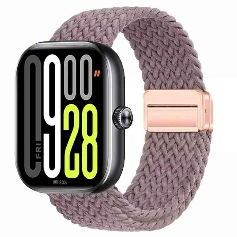 Магнитная петля для Xiaomi Redmi Watch 4 5 Ремешок Регулируемый Плетеный Спортивный Нейлоновый Сменный браслет для Miband 8 pro/9 pro ремешок