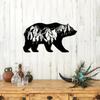 Bear and Forest Metal Wall Art Decor - Modern Art for Bedroom, Office, and Farmhouse | Stylish Fence and Wall Decorations