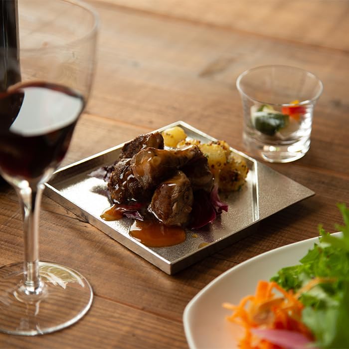 Поднос для закусок Nousaku KAKU S 501924 - - [100% олово]