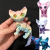 3D-печатная сиамская кошка, подвижная игрушка-непоседа, снятие стресса, декомпрессия, настольное украшение, детская фигурка, игрушка для взрослых, подарок для детей