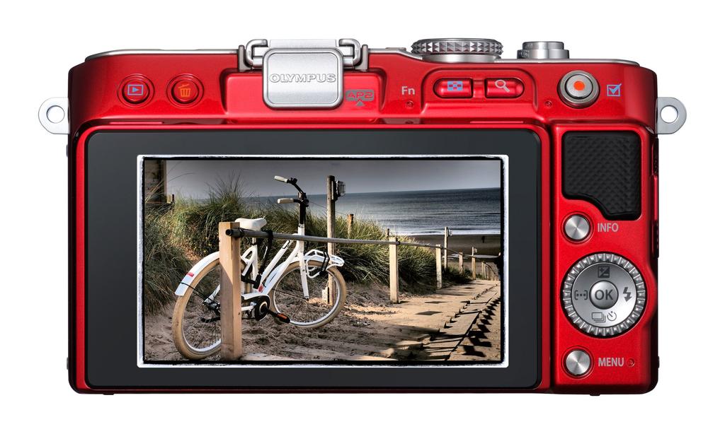 OLYMPUS Зеркальная однообъективная камера PEN Lite Комплект объективов Красный LKIT RED E-PL3 E-PL3