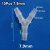 10Pcs Plastic 3 Way Connector PP PE Hose Fittings  for Aquarium Fish Tank Fittings