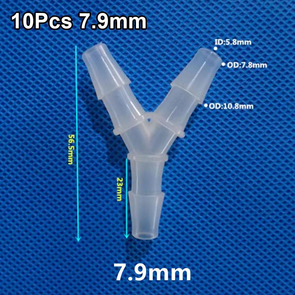 10Pcs Plastic 3 Way Connector PP PE Hose Fittings  for Aquarium Fish Tank Fittings