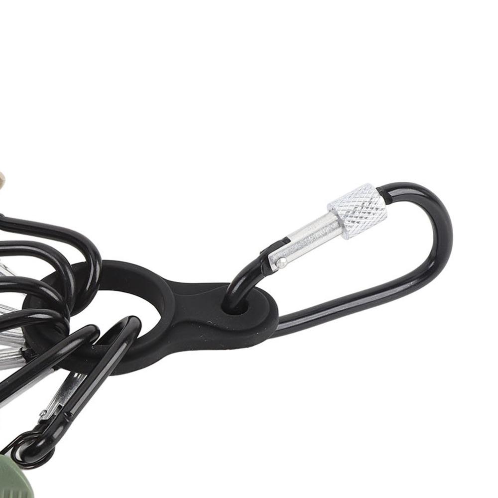 6PCS with Carabiner Squid Jig Hook Protector Easy Clip Squid Jig Bait Protector  Sea Fishing