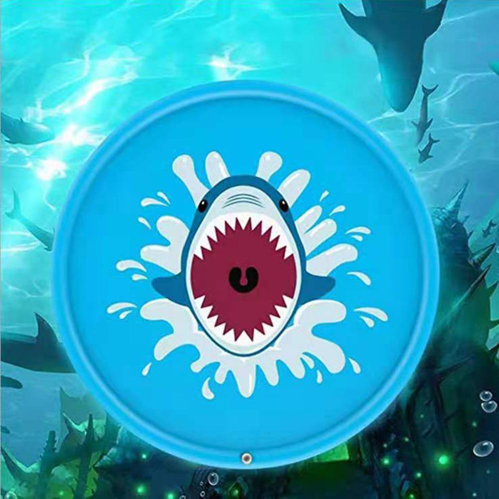 Летний уличный брызгозащитный коврик для детей, игровой бассейн с разбрызгивателем воды, 170 см, надувной фонтан, ванна для детей и домашних животных.