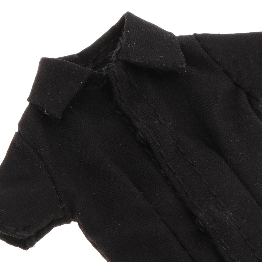 1/12 Button Down Shirt Dress Up Cosplay Accessories Outfit Casual Miniature Trendy Clothing for 6''
