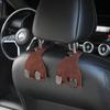 DoubleQ Car Supplies Автомобильные крючки Двусторонние крючки для сидений автомобиля Поверхность изготовлена из роскошной искусственной замши Грузоподъемность 30 кг Металлическое автомобильное крепление