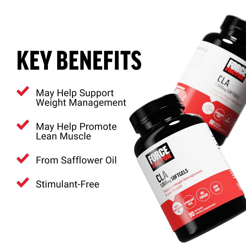 Force Factor CLA, 1,000mg, 90 Softgels