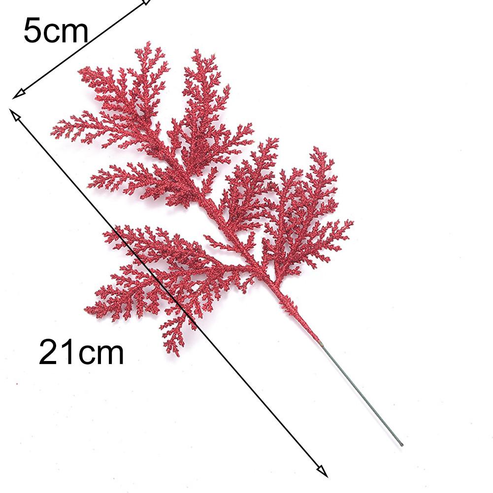 Искусственные листья елка рождественский декор украшение гирлянда блестки