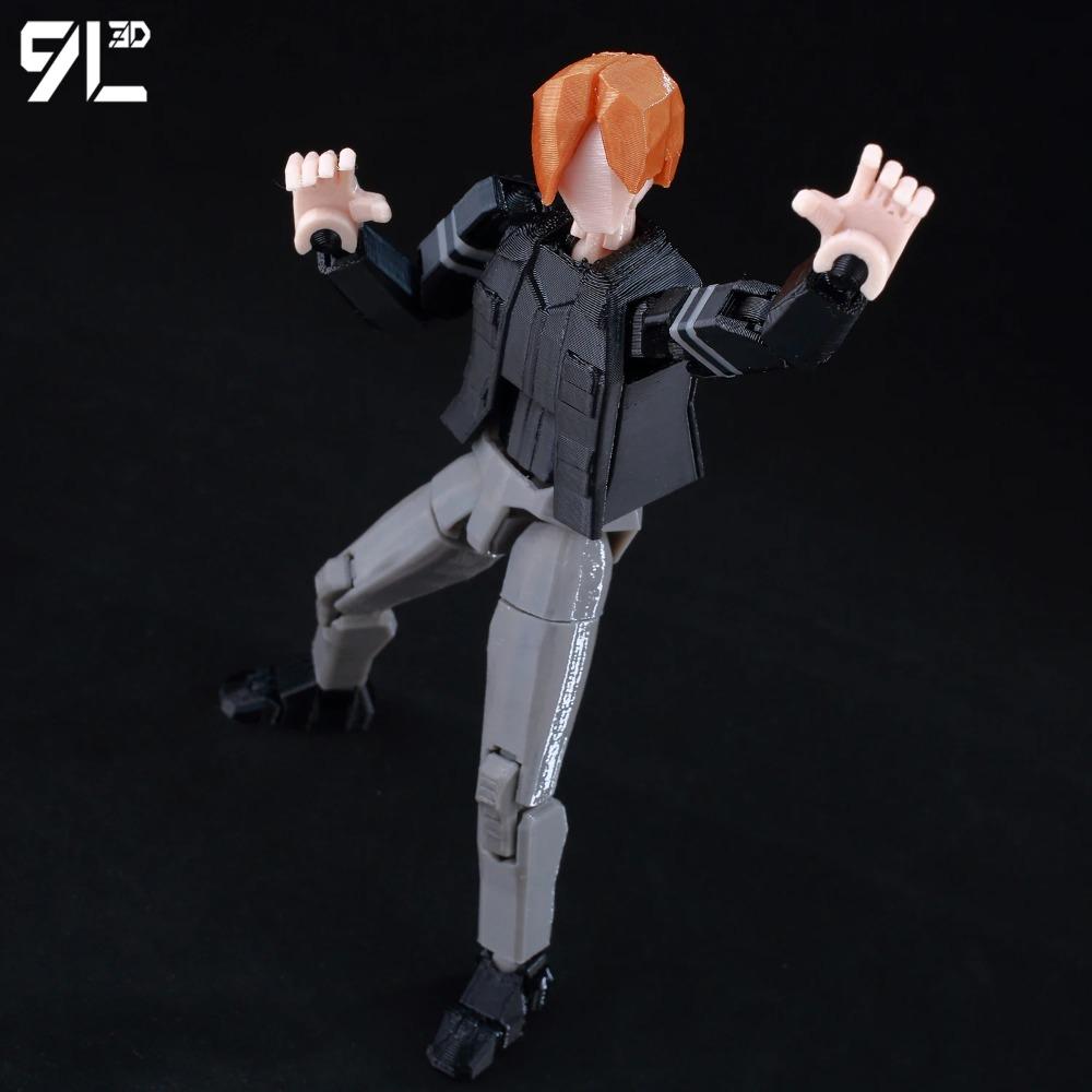 9L3D Titan13 Leon S. Kennedy Action Figure LUCKY13 Multi-Jointed T13 Dummy13 Articulate Movable 3D Printed Collectible Toys