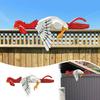 Garden Decoration Interesting Ornamental Cute Funny Chicken Fence Decoration for Yard