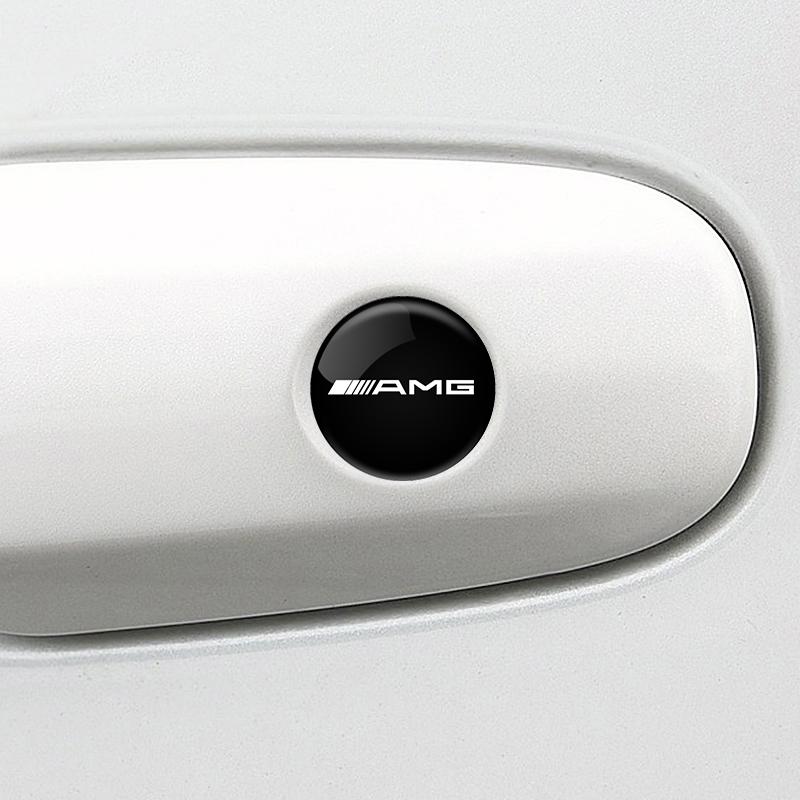NSY2 Car Door Lock Keyhole Anti-blocking Protection for Mercedes Benz AMG A C E S Class W203 W220 W206 Stickers Interior Accessories