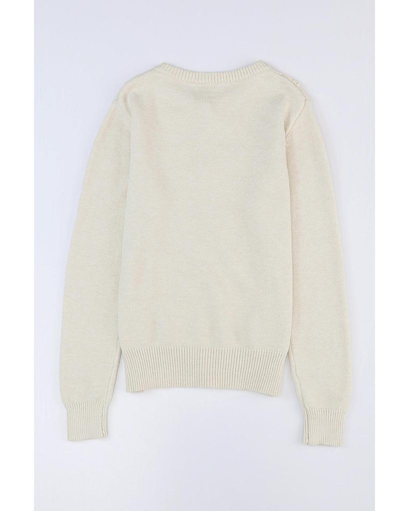 Azura Exchange Lace Trim Ribbed Button Up Cardigan