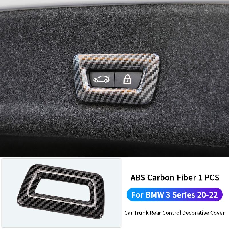 Для BMW 3 серии G20 19-22 цвет углеродного волокна, центральная панель переключения передач, декоративная крышка, панель рычага переключения передач, отделка