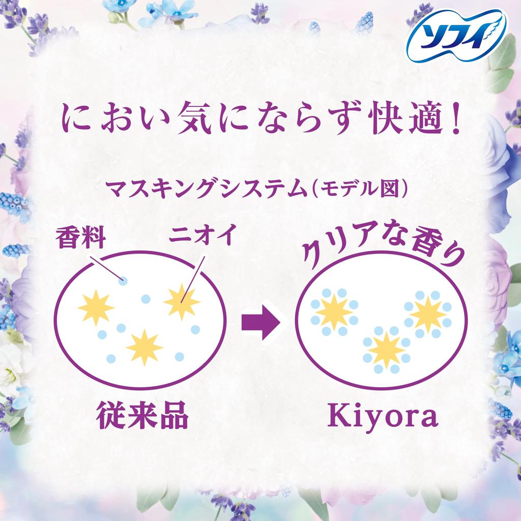 Sofy Kiyora Floral Relax 72 шт. x 2 упаковки [Оптовая закупка] (унишарм Софи)