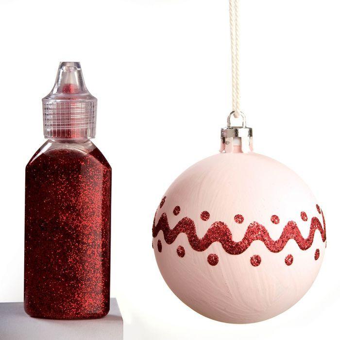 Клей с блестками - зеленый